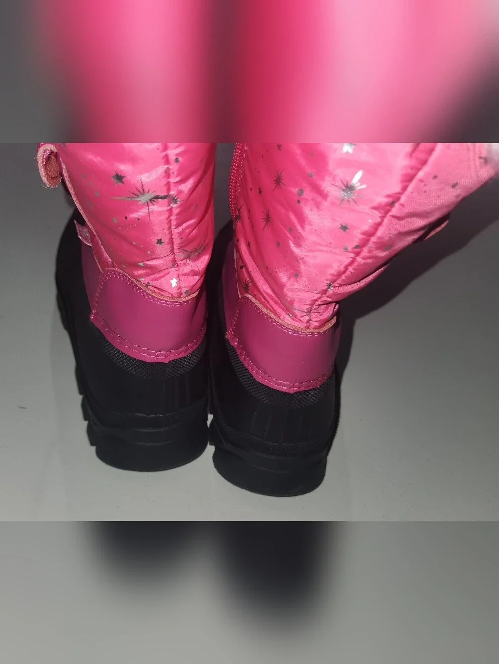 Dream Pairs Girls Pink Faux-Fur Winter Snow Boots Size 6 Girls